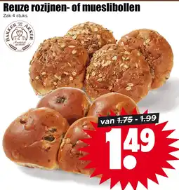 Dirk Reuze rozijnen of mueslibollen aanbieding
