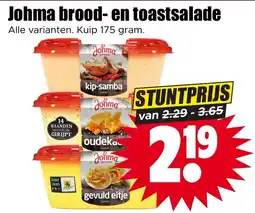 Dirk Johma brood en toastsalade aanbieding