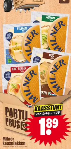 Dirk Milner kaasplakken aanbieding