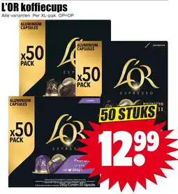 Dirk L'OR koffiecups aanbieding