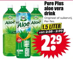 Dirk Pure Plus aloe vera drink aanbieding