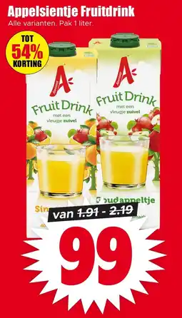 Dirk Appelsientje Fruitdrink aanbieding