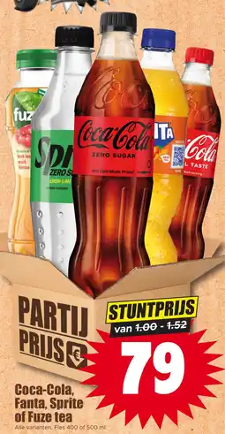 Dirk Coca-Cola, Fanta, Sprite of Fuze tea aanbieding