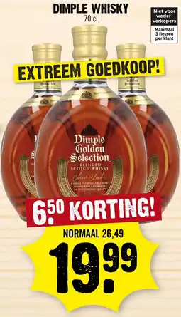 Dirk Dimple whisky aanbieding