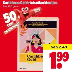 Dirk Caribbean Gold rietsuikerklontjes aanbieding