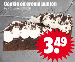 Dirk Cookie en cream punten aanbieding