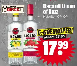 Dirk Bacardi Limon of Razz aanbieding