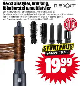 Dirk Nexxt airstyler, krultang, föhnborstel & multistyler aanbieding