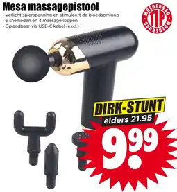 Dirk Mesa massagepistool aanbieding