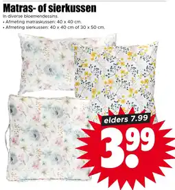 Dirk Matras of sierkussen aanbieding