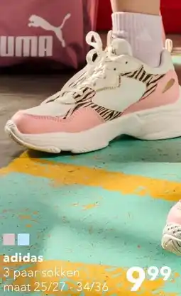 Scapino Adidas 3 paar sokken aanbieding