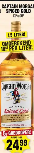 Dirk Captain Morgan spiced gold aanbieding