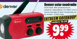 Dirk Denver solar noodradio aanbieding