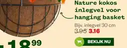 Welkoop Nature kokos inlegvel voor hanging basket aanbieding