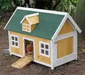 Bol.com Duvo+ Konijnenhok Combi Farm - Bruin - 115 x 68 x 86cm aanbieding