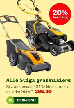Welkoop Alle Stiga grasmaaiers aanbieding
