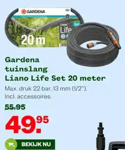 Welkoop Gardena tuinslang Liano Life Set aanbieding