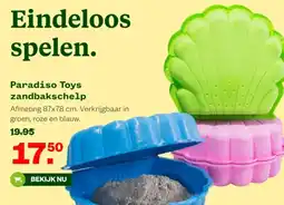 Welkoop Paradiso Toys zandbakschelp aanbieding