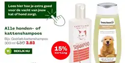 Welkoop Alle honden of kattenshampoos aanbieding