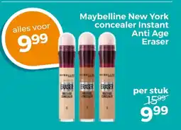 Trekpleister Maybelline new york concealer instant anti age eraser aanbieding