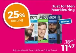 Trekpleister Just for men haarkleuring aanbieding