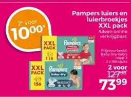 Trekpleister Pampers luiers en luierbroekjes aanbieding