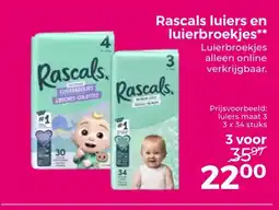 Trekpleister Rascals luiers en luierbroekjes aanbieding