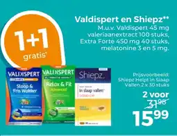 Trekpleister Valdispert en shiepz aanbieding