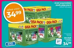 Trekpleister Ariel wasmiddel pods giga aanbieding