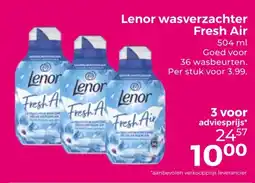 Trekpleister Lenor wasverzachter Fresh Air aanbieding