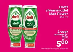 Trekpleister Dreft afwasmiddel Max Power aanbieding
