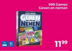 Trekpleister 999 Games Geven en nemen aanbieding