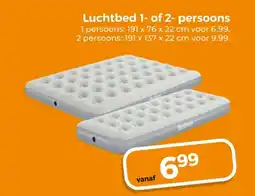 Trekpleister Luchtbed 1- of 2-persoons aanbieding