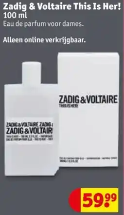 Kruidvat Zadig & Voltaire This Is Her! aanbieding