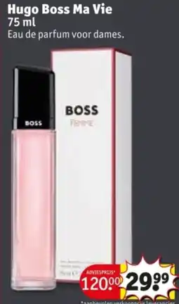 Kruidvat Hugo boss ma vie aanbieding
