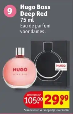 Kruidvat Hugo boss deep red aanbieding