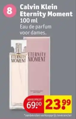 Kruidvat Calvin klein eternity moment aanbieding