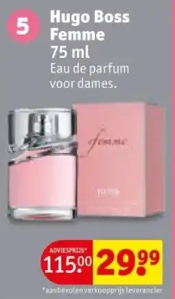 Kruidvat Hugo boss femme aanbieding