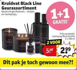 Kruidvat Kruidvat black line geurassortiment aanbieding