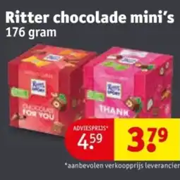 Kruidvat Ritter chocolade mini's aanbieding