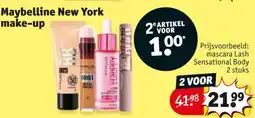 Kruidvat Maybelline New York make up aanbieding