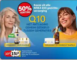 Kruidvat Keuze uit alle nivea Q10 gezichts verzorging aanbieding