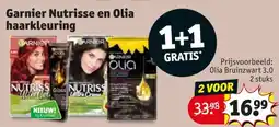 Kruidvat Garnier nutrisse en olia haarkleuring aanbieding