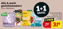 Kruidvat Alle A-merk gezichtsmaskers aanbieding