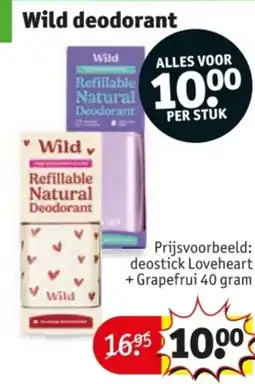 Kruidvat Wild deodorant aanbieding