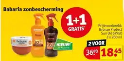 Kruidvat Babaria zonbescherming aanbieding