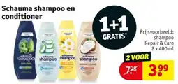 Kruidvat Schauma shampoo en conditioner aanbieding