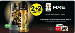 Kruidvat Keuze uit het hele assortiment axe deodorant en douche aanbieding