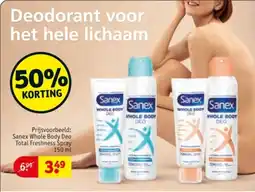Kruidvat Sanex whole body deo aanbieding