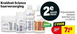 Kruidvat Kruidvat science haarverzorging aanbieding